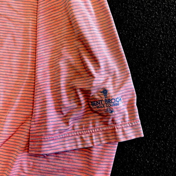 Lot of 3 FootJoy Golf Polo Shirts Men's 2XL Blue Pink Striped Bent Brook - Picture 3 of 7